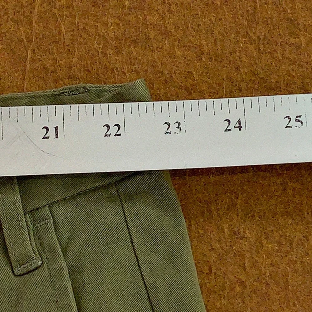 Lands End Mens 46 Green Traditional Fit Stretch Cuffed Chino Pants New